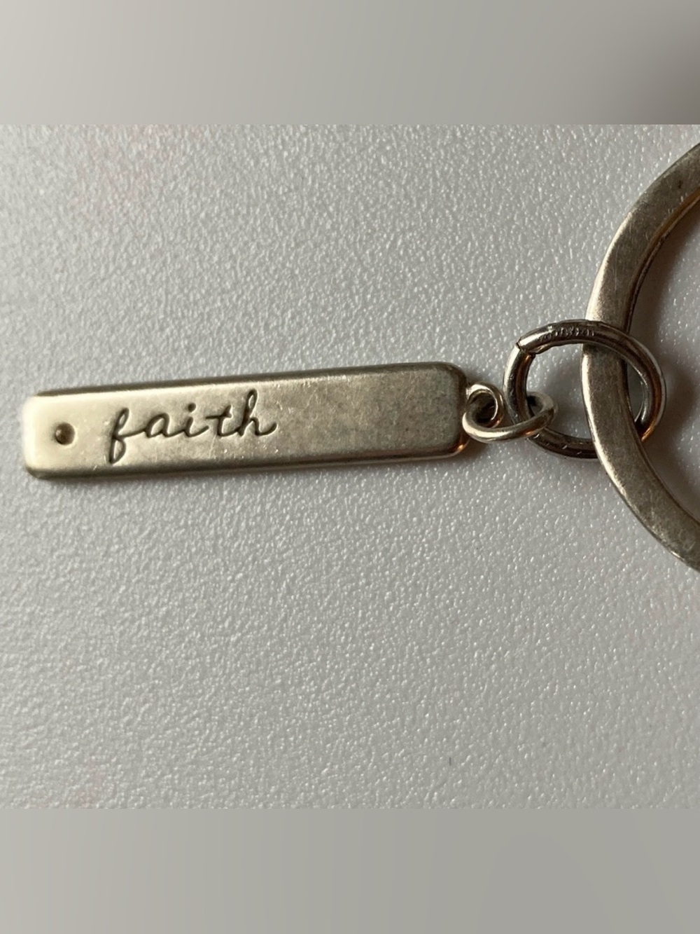 Stella & Dot Faith Sterling Bar Charm